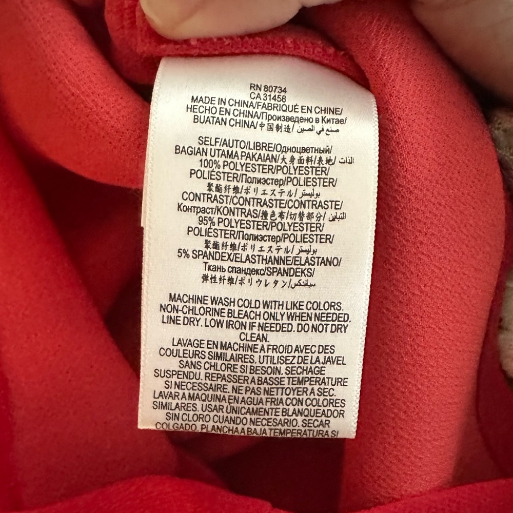 Bcbgeneration Red Mesh Romper With Pockets - 4 - image 5